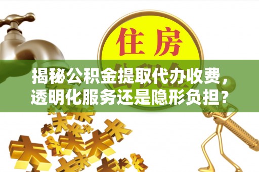 阜平揭秘公积金提取代办收费，透明化服务还是隐形负担？