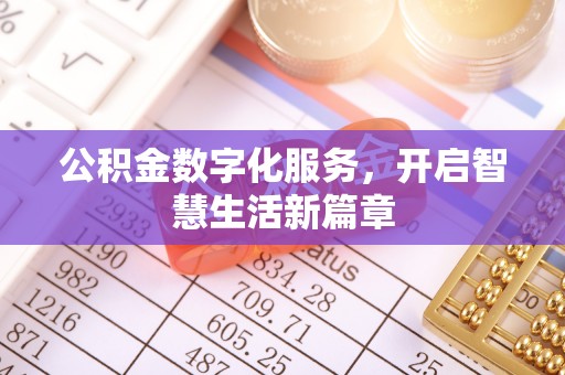 阜平公积金数字化服务，开启智慧生活新篇章