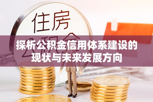 阜平探析公积金信用体系建设的现状与未来发展方向