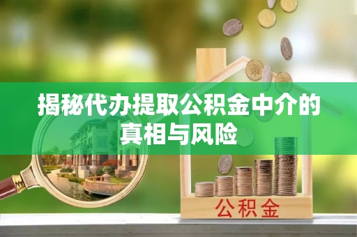 阜平揭秘代办提取公积金中介的真相与风险