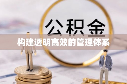 阜平构建透明高效的管理体系
