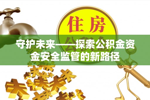 阜平守护未来——探索公积金资金安全监管的新路径