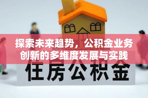 阜平探索未来趋势，公积金业务创新的多维度发展与实践