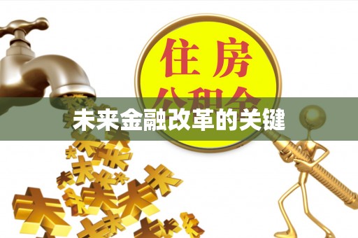 阜平未来金融改革的关键