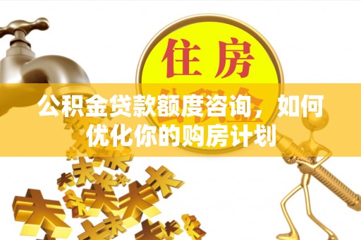 阜平公积金贷款额度咨询，如何优化你的购房计划