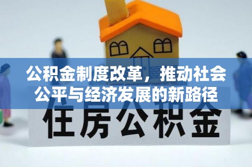 阜平公积金制度改革，推动社会公平与经济发展的新路径