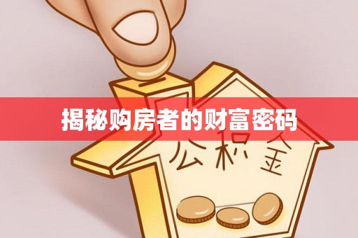 阜平揭秘购房者的财富密码