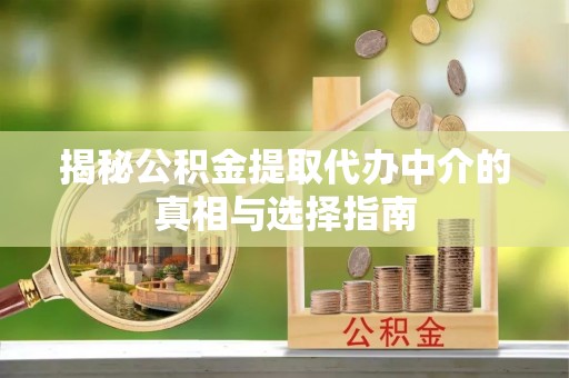 阜平揭秘公积金提取代办中介的真相与选择指南