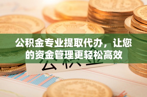 阜平公积金专业提取代办，让您的资金管理更轻松高效