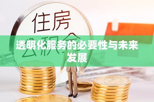 阜平透明化服务的必要性与未来发展