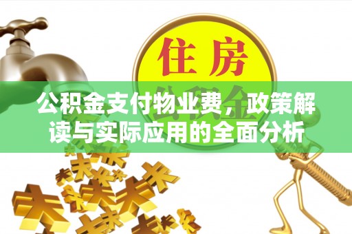 阜平公积金支付物业费，政策解读与实际应用的全面分析